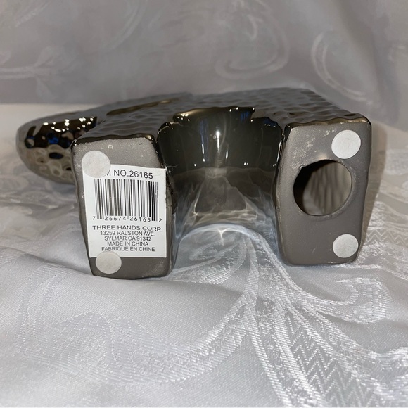 Elephant trunk up for good luck. Unique dimpled metal by Three Hands Corp. - Picture 9 of 9